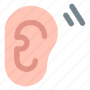 ear, sense, hearing, body parts, listening, human, healthcare and medical, anatomy, body part