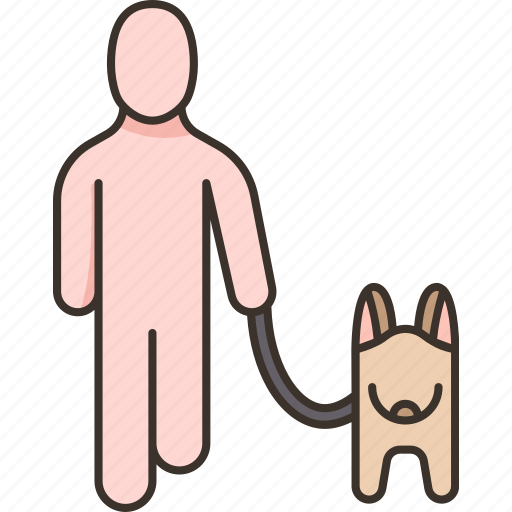 Dog, walker, pet, service, leisure icon - Download on Iconfinder