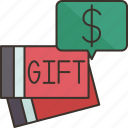 gift, card, money, voucher, reward
