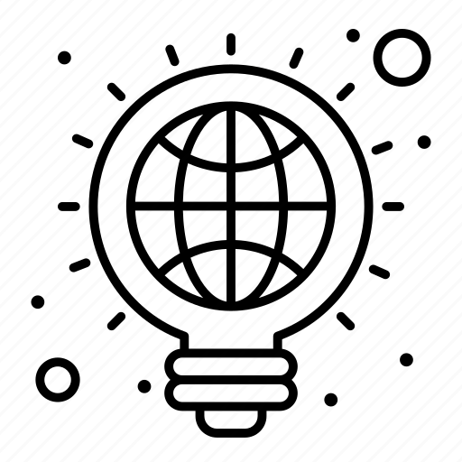 Bulb, creative, globe, idea, web icon - Download on Iconfinder