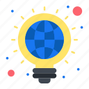 bulb, creative, globe, idea, web