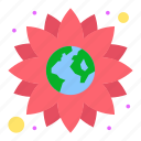 earth, flower, globe, world