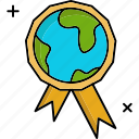 best planet, global medal, medal, badge, earth, global, award, achievement, reward