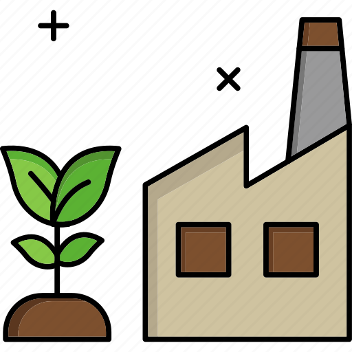 Eco factory, eco industry, ecology plant, ecology, factory, plant, green icon - Download on Iconfinder