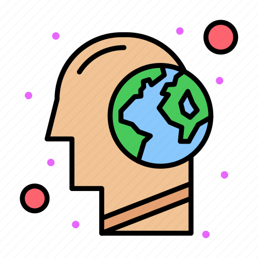 Brain, earth, human, planet, world icon - Download on Iconfinder
