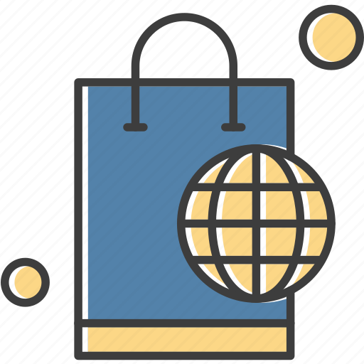 Bag, earth, ecommerce, shopping icon - Download on Iconfinder