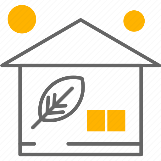House, building, home, leaf icon - Download on Iconfinder