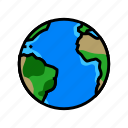 atlantic, ocean, map, earth, world, planet