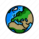 europe, earth, planet, map, world, globe