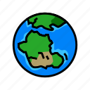 gondwana, earth, continent, map, world, planet