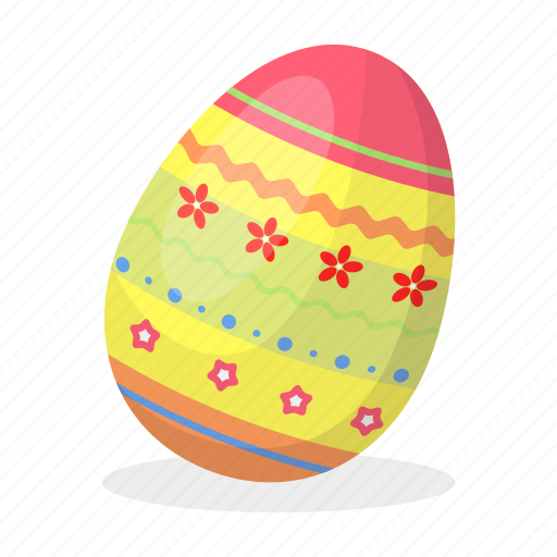 Attribute, easter, egg, holiday, painted, pattern, religious icon - Download on Iconfinder