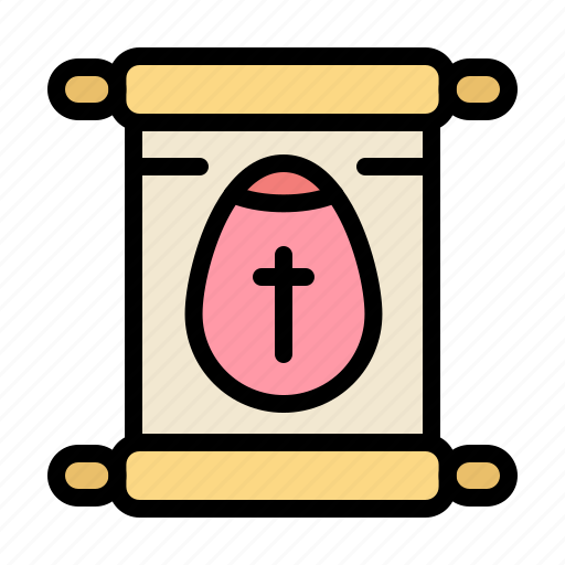 Easter, education, school, scroll icon - Download on Iconfinder