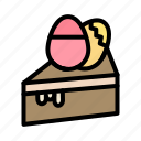 cake, dessert, easter, egg