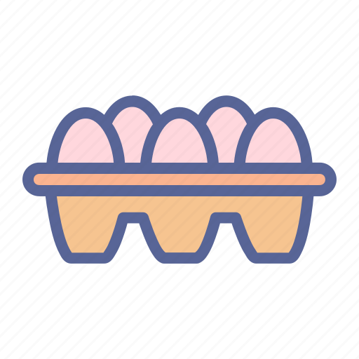 Egg, eggs, food, tray icon - Download on Iconfinder