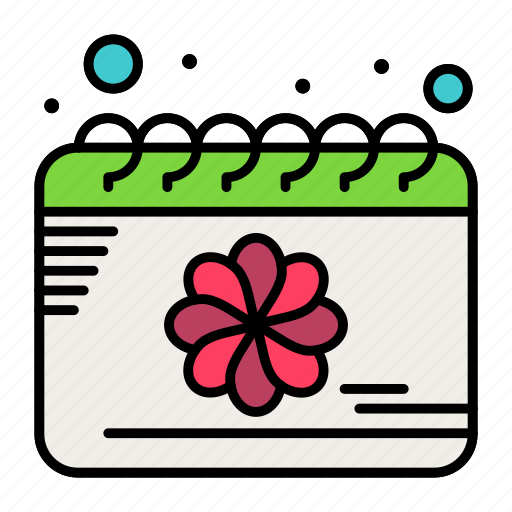 Calendar, date, flower, spring icon - Download on Iconfinder
