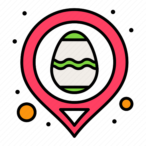 Easter, egg, location, map icon - Download on Iconfinder