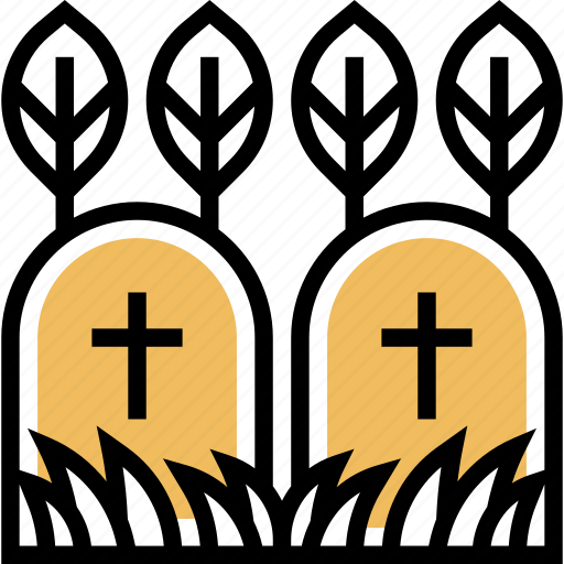 Cemetery, tombstone, graveyard, dead, burial icon - Download on Iconfinder