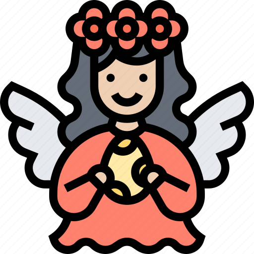 Angel, holy, guardian, spirit, fairy icon - Download on Iconfinder