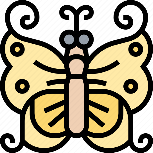 Butterfly, insect, flying, pretty, decoration icon - Download on Iconfinder