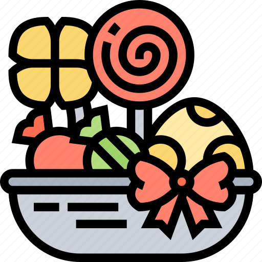 Candy, basket, lollipop, children, confectionery icon - Download on Iconfinder