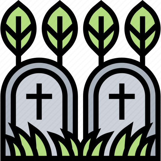 Cemetery, tombstone, graveyard, dead, burial icon - Download on Iconfinder