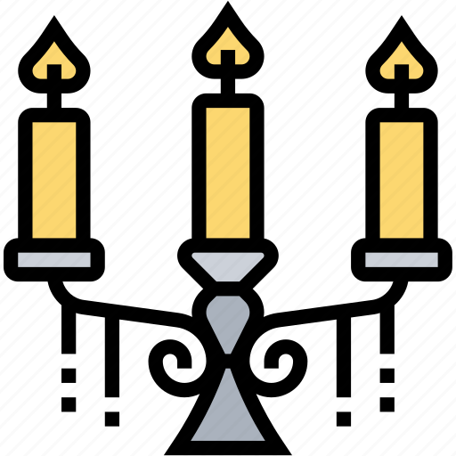 Candelabra, lamp, holder, shining, light icon - Download on Iconfinder