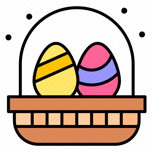 Basket, easter, eggs, plate, day icon - Download on Iconfinder