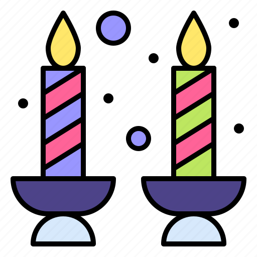 Candles, light, flame, illumination, celebration icon - Download on Iconfinder