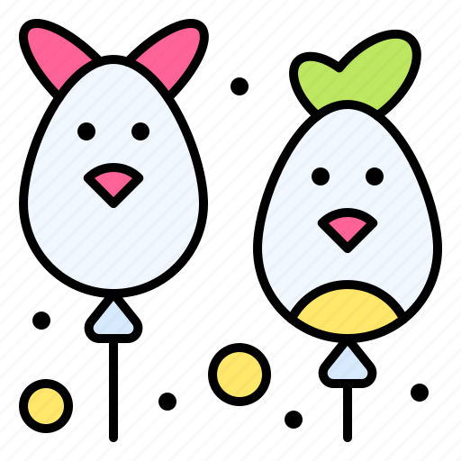 Balloon, colorful, easter, eggs, celebration icon - Download on Iconfinder
