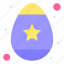colored, decoration, easter, egg, star 