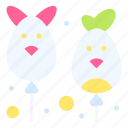 balloon, colorful, easter, eggs, celebration