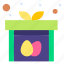 gift, box, present, suprise, eggs 
