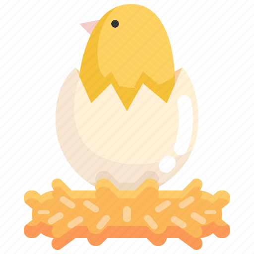 Hatch, chick, spring, egg, animals icon - Download on Iconfinder