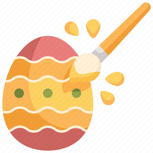 Painting, easter, egg, coloring, paint, brush icon - Download on Iconfinder