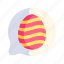 easter, egg, chat, message 