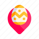 easter, egg, location, pin