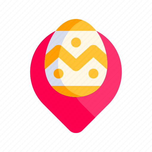 Easter, egg, location, pin icon - Download on Iconfinder