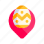 easter, egg, location, pin 