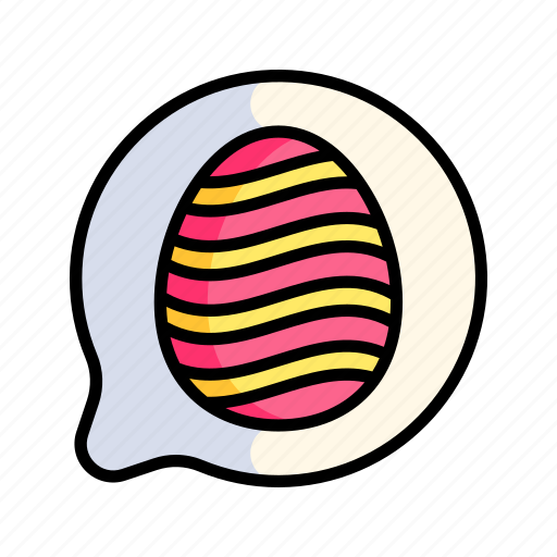 Easter, egg, chat, message icon - Download on Iconfinder