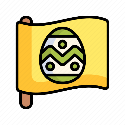 Easter, egg, flag, decoration icon - Download on Iconfinder