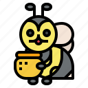 bee, honey, bug, animal, nature, entomology