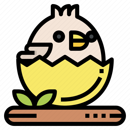 Chick, hatch, chicken, egg, easter, spring icon - Download on Iconfinder
