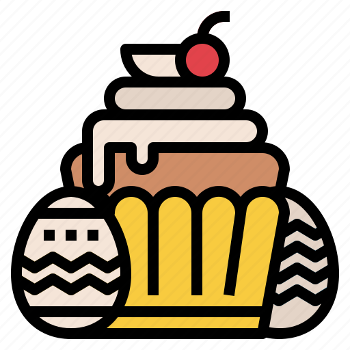 Cup, cake, bakery, dessert, muffin, easter icon - Download on Iconfinder