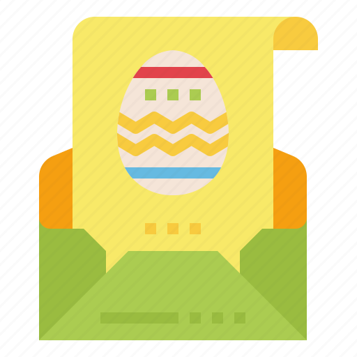 Card, greeting, letter, message, mail, easter day, easter icon - Download on Iconfinder