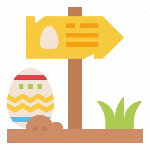 Directional, easter day, panel, road, sign icon - Download on Iconfinder