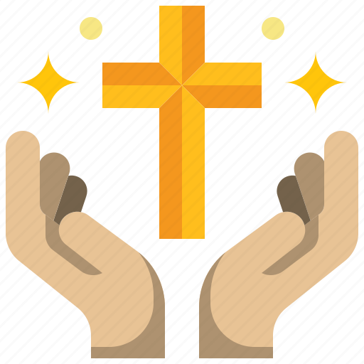 Cross, crucifix, faith, hand, religion, christianity, celebration icon - Download on Iconfinder