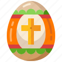 easter, egg, painting, ornament, decoration, cross