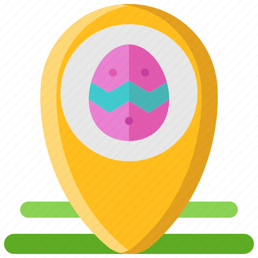 Location, pin, map, easter, egg, place icon - Download on Iconfinder