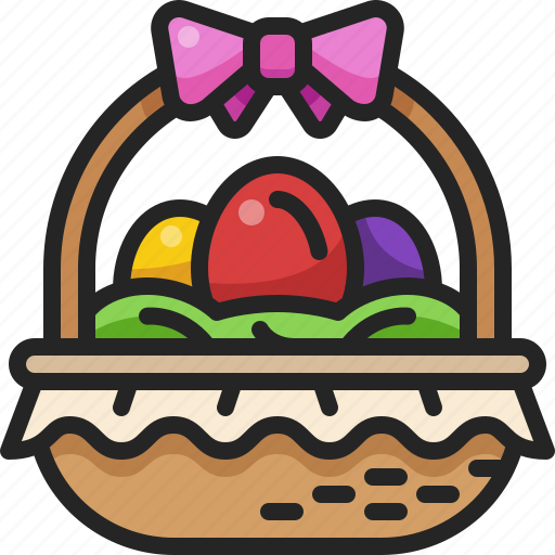 Easter, basket, eggs, food, decoration, egg, hunt icon - Download on Iconfinder