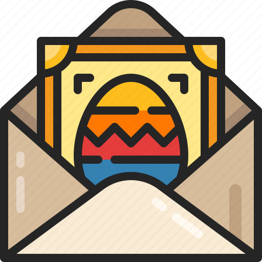 Greeting, card, letter, envelope, easter, mail, invitation icon - Download on Iconfinder